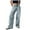 Blue, variant on WEAIXIMIUNG Wide Leg Pants Women Jeans Petite Women Low Rise Baggy Jeans Loose Fit Boyfriend Straight Wide Leg Jeans Trendy Stretch Long Denim Pants