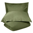 thumbnail image 2 of Superior Percale Cotton 300 Thread Count Solid Duvet Cover Set, 2 of 8