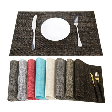 

SPRING PARK 45x30cm Placemats Table Mats Non-Slip Heat Insulation Stain Resistant Mats