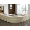 thumbnail image 4 of Oversized Curved Boucle Sofa / Cosy Seating for Spending Time Alone, 4 of 6