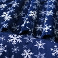 thumbnail image 5 of PAVILIA Christmas Throw Blanket | Navy Snowflake Christmas Fleece Blanket | Soft, Plush, Warm Winter Cabin Throw, 50x60 (Navy/White Snowflake), 5 of 9