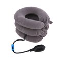 thumbnail image 1 of Almohada de soporte para el cuello inflable de 3 capas para uso doméstico con tracción cervical de color gris, 1 of 8