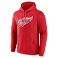 thumbnail image 2 of Men's Red Detroit Red Wings Primary Logo Pullover Hoodie, 2 of 3