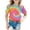 1#Hot Pink87, variant on Byoo Toddler Girls' Tie Dye Print T Shirt Short Sleeve Summer Fashion Casual Round Neck Tee Shirt Kids Summer Tshirts