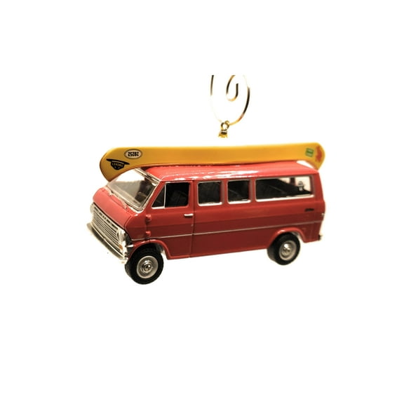 Christmas Ornament for 1969 Ford Club Wagon Van with Canoe