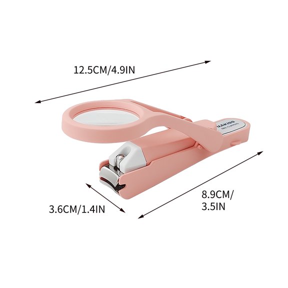 Nail Clippers for Seniors Stainless Steel Large Opening Ergonomic Handle 125 mm Portable Toenail and Fingernail Clipper