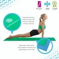 thumbnail image 3 of Life Energy 6mm thick, Reversible Yoga Mat - Emerald, 3 of 7