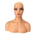 thumbnail image 2 of Soporte para peluca cabeza de maniquí exhibición de belleza con maquillaje realista de moda con hombros cabeza de maniquí femenina estante para, 2 of 9