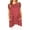 Medium Polka Burgundy, variant on Women's Casual Polka Dot Short Sleeve Round Neck Tunic Tops with Side Pockets