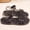 Black, variant on Bcfgryg Girls Fashion Jelly Sandals Breathable Open Toe Beach Shoes Soft Sole Casual Summer Footwear For Toddlers And Kids Girls Flat Sandals Size 9