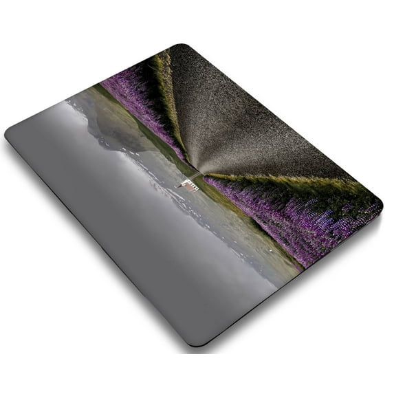 KSK KAISHEK Hard Shell Cover Compatible MacBook Pro 14 inchs( Touch ID, 2021/2022/2023) + Black Keyboard Cover Model A2779/A2442, Type C Purple series 0331