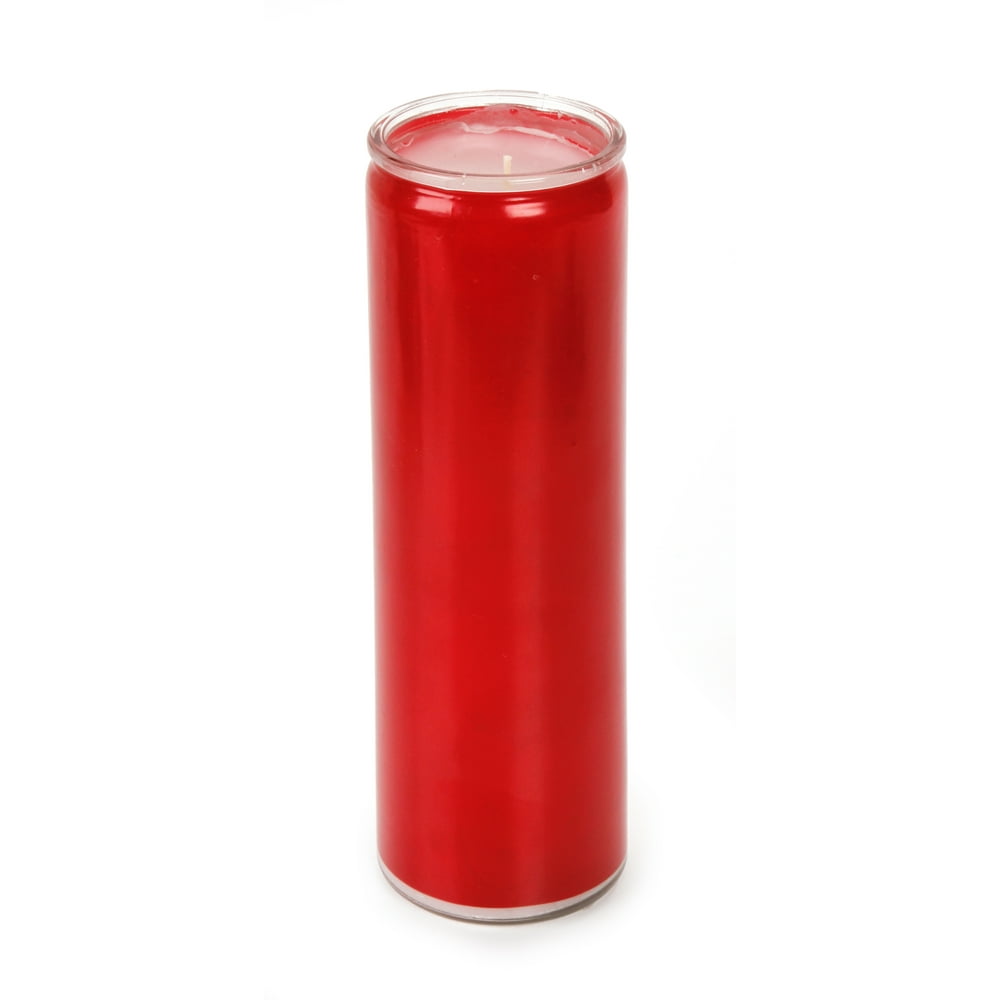 General Wax & Candle Red Glass Novena Vigil Candle