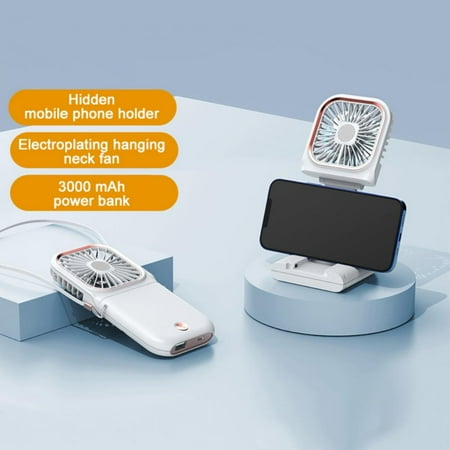 

Yinrunx Neck Fan/Neck Fans/Cooling Fan/Fan/Fans/Portable Fan/Portable Neck Fan/Neck Fans For Women/Personal Fans For Your Neck/USB Portable Folding Hanging Neck Blank Desk Can Be Charged