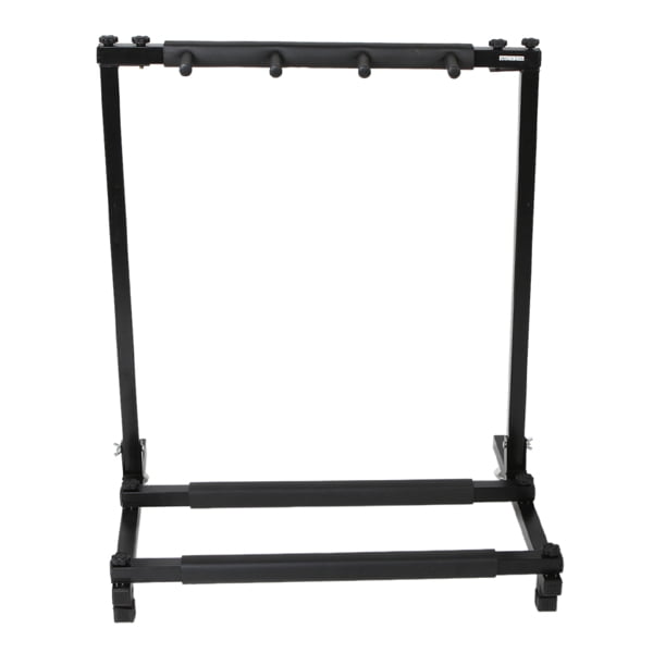Triple Folding Guitar Stand Rack, Holds 3 Guitars (Acoustic/Electric/Bass), Sturdy Iron Construction with Neoprene Rubber Protection