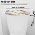 thumbnail image 5 of Renewold Marble Print Toilet Tank Lid Cover and Stains and Dust Resistant Toilet Tank Cover Universal Fit for Most Toilets Tanks Bathroom Decor, White and Gold, 5 of 6