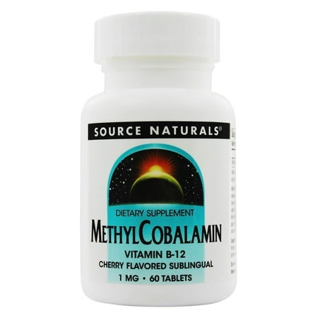 Source Naturals Source Naturals  MethylCobalamin Vitamin B-12, 60 (Best Natural Source Of Vitamin B12)