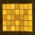 thumbnail image 1 of Ahgly Company Indoor Square Oriental Yellow Modern Area Rugs, 7' Square, 1 of 4