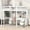 White, variant on White Full Size Loft Bed with Guardrails / Drawers, Cabinets and Charging for Home Use