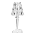 thumbnail image 2 of Lámpara de mesa de cristal LED, prisma transparente, USB, regulable, colorida, para decoración del hogar y dormitorio, 2 of 14