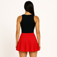 thumbnail image 2 of FALDA SHORT DEPORTIVA MUJER PARA TENIS, YOGA, FIT, GOLF, GYM, GIMNASIA, ATLETISMO, SENDERISMO, ACTIVIDADES AL AIRE LIBRE CON BOLSO INTEGRADO 2 EN 1 COLOR ROJO, 2 of 6