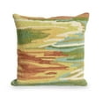 thumbnail image 2 of Liora Manne Frontporch Watercolor Indoor Outdoor Decorative Pillow Green, 2 of 5