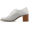 thumbnail image 3 of Journee Womens Sylvan Lace Up Square Toe Pumps, 3 of 10