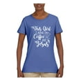 thumbnail image 2 of Wild Bobby This Girl Runs On Coffee And Jesus Inspirational/Christian Women Graphic Tee, Light Blue, X-Large, 2 of 5