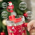 thumbnail image 3 of 6PCS Christmas Straw Cover Cap for Stanley Cup, Silicone Straw Topper for Stanley 30&40 Oz Tumbler with Handle, 10mm Drinking Straw Tip Covers for Christmas Gifts, 3 of 10