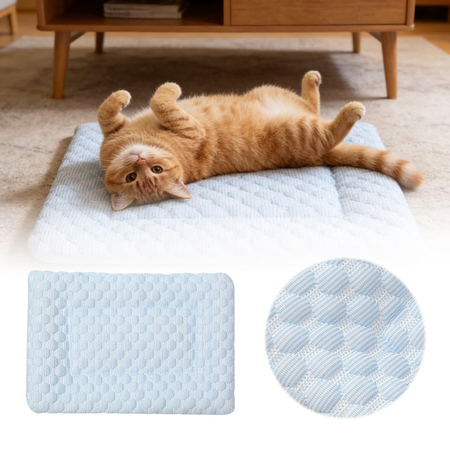 BotaniNest Gel Mat For And Cats Summer Comfort Portable Ice Pad For Kennel Crate Bed Sofa Reversible Design With Bottom