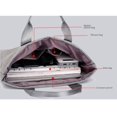 thumbnail image 3 of Bolso para ordenador portátil de mano para negocios, bolso para documentos con textura informal, maletín de oficina, bolso para ordenador portátil, bolso para archivos portátil para hombre,, 3 of 5