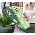 thumbnail image 4 of for Galaxy S20+ Plus Case Cute Daisy Pattern Full Camera Lens Protection Slim Shockproof TPU Bumper Liquid Silicone Protective Cover Phone Cases for Samsung Galaxy S20+ Plus 5G 6.7"-Green, 4 of 13