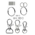 thumbnail image 4 of Pack of 265 Carabiner Keychain Rings Practical Keyring Accessory Metal Keyring Keychain Split Rings Keyfob Key Rings, 4 of 7