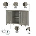 thumbnail image 5 of Bush Furniture Salinas Accent Storage Cabinet with Doors, Driftwood Gray, 5 of 6