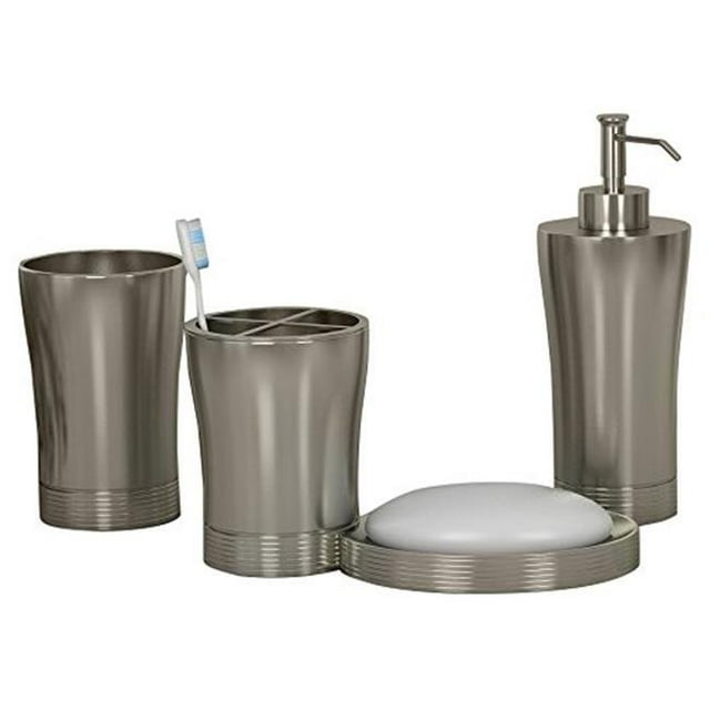NuSteel SPM-3456-SET4 Set Spécial de 4 - Gobelet à Savon Tbh&44; Pompe à Lotion - Mat