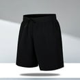 thumbnail image 6 of Zoeecloth Mens Ice Silk Shorts Summer Breathable Casual Sweat Pants for Male Elastic Waist Beach Shorts Classic Shorts M-6XL, 6 of 9