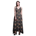 thumbnail image 1 of Bimba Floral Dames Longue Robe à Imprimé Floral Spaghetti Sangle V Cou Maxi Plage Wear-XX-Large, 1 of 5