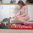 thumbnail image 4 of Kitchen Rug Set of 2 Absobent Christmas Kitchen Mats for Floor,Merry Christmas Farmhouse Triangle Tree Kitchen Rugs and Mats for Bathroom,Room Bedroom (47x17+30x17 Inches), 4 of 7