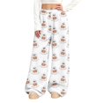thumbnail image 3 of White Fall, Autumn, & Halloween Themed Pajama Pants Womens Halloween Pajamas Pants Cute Magical Pajama Soft Long Bottoms Women Fall Pjs S, 3 of 6