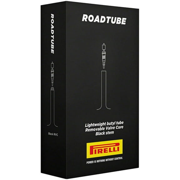Pirelli Road Bike Butyl Inner Tube, 700x23-30, 48mm Presta Valve with Removeable Valve Core, Black