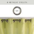 thumbnail image 4 of Evideco French Home Goods Robin Green Robin Grommet Sheer Curtain Panel Pairs Curtains, 55 in x 55 in (2 Panels), 4 of 6