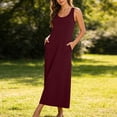 thumbnail image 6 of Roncen Casual Summer Sleeveless Maxi Dresses for Women 2026 Boho Square Neck Loose Tank Dress Beach Vacation Long Sundress, 6 of 6