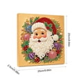 thumbnail image 3 of Fllostpr Christmas DIY Diamonds Painting Kit, Santa Structure Full Round Drill Rhinestone Art Set for Wall Living Room Bedroom,9.8", 3 of 6