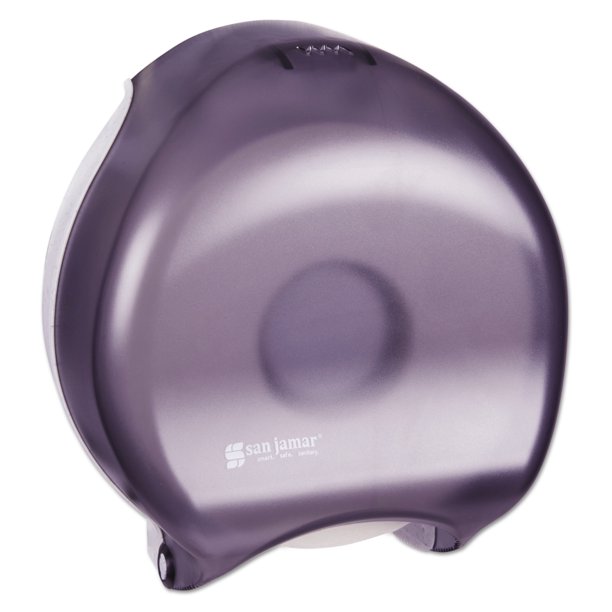 San Jamar SingleRoll Jumbo Toilet Paper Dispenser, 10 1/4 x 5 5/8 x 12