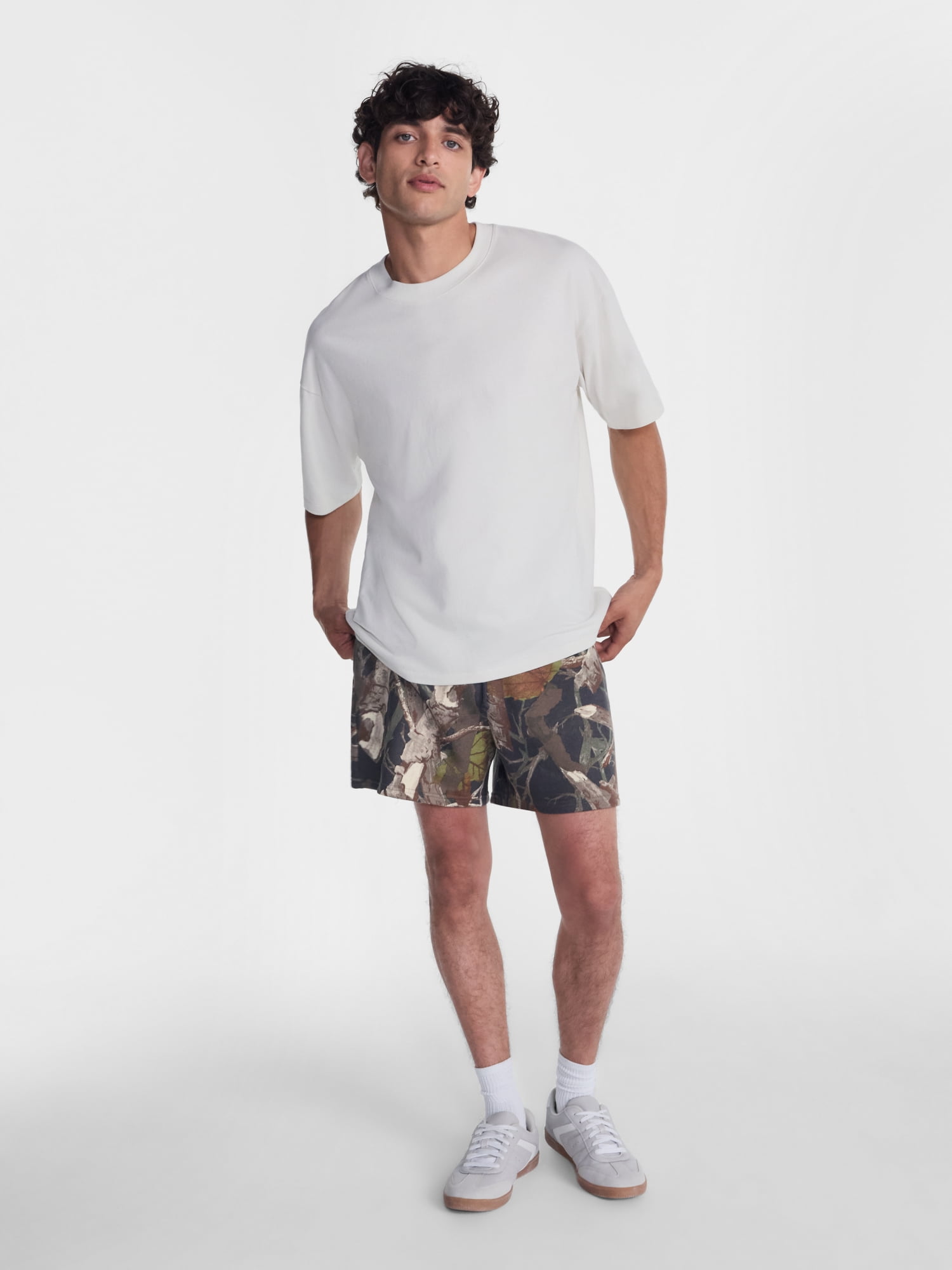No Boundaries Fleece Jogger Shorts, 6" Inseam, Men's Sizes XS-5XB