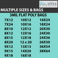 thumbnail image 7 of 3Mil Clear Flat Open Top Poly Bags LDPE Packaging - 14"X20" & (500 Bags), 7 of 7