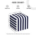 thumbnail image 4 of Yiaed Navy Blue And White Stripes Print Tissue Box Cover, PU Leather Decorative Organizer for Tabletop, Bathroom, Car, Office Creative Decorative, 4 of 7