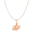 thumbnail image 1 of Elephant Pendant in 10k Rose Gold 18 in, 1 of 2