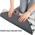 thumbnail image 3 of Pioneer Flower Floral Print Pattern Hot Yoga Mat Towel Non Slip for Hot Yoga - Quick-Drying Yoga Mat Cover with 4 Corner Pockets with Travel Bag - Hot Yoga Towel Non Slip 70"x26", 3 of 6