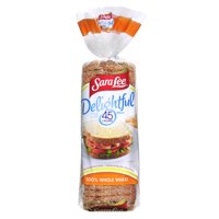 Sara Lee Delightful 100% Whole Wheat Bread With Honey, With Fiber & Only 45 Calories per Slice, 20 oz
