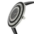 thumbnail image 2 of Charles Delon Watches for Womens 5165 LPBB Black/Silver/Black Leather Quartz Round, 2 of 3